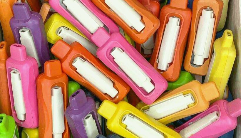 Algeria Convenience Store Long Shelf Vape packaging detail